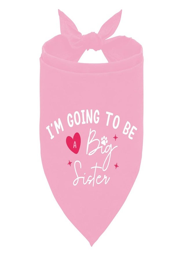 ZPPRJF Big Sister Dog Bandana, Big Sister Bandana for Dog, Pink Dogs Bandanas, Pet Bandanas Pregnancy Announcement, Gift for Dogs Lover - Image 1
